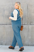 Double Take Full Size Sleeveless Straight Jumpsuit - Hovatok