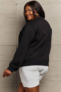 Full Size Round Neck Long Sleeve Sweatshirt - Hovatok