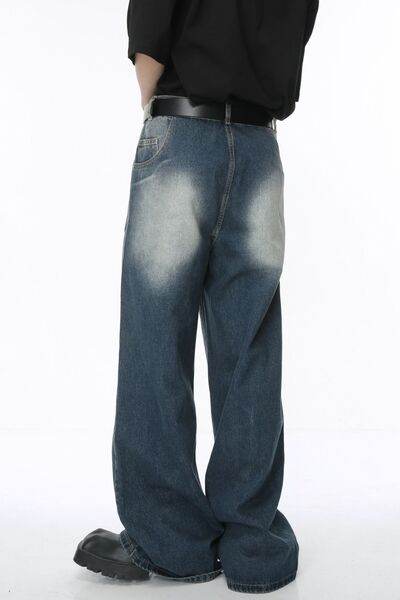 Wide Leg Jeans with Pockets - Hovatok