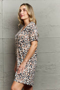 MOON NITE Quilted Quivers Button Down Sleepwear Dress - Hovatok