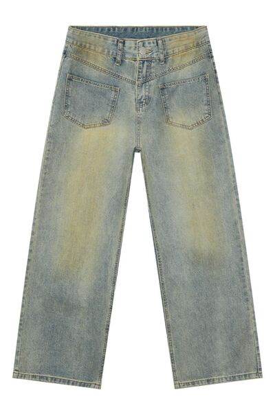 Men's Distressed Backward Jeans - Hovatok