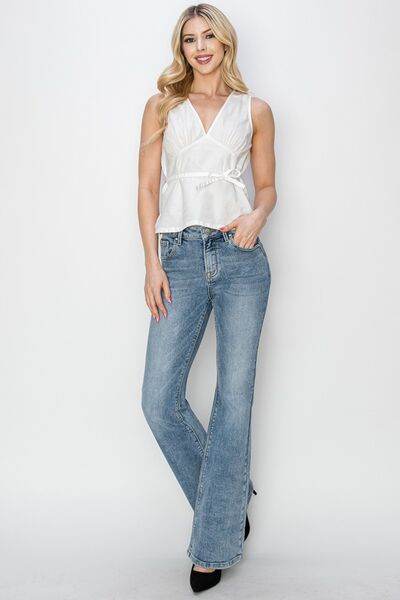 RISEN Full Size Mid Rise Bootcut Jeans - Hovatok