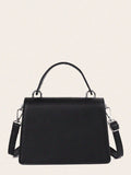 Chain PU Leather Detachable Shoulder Strap Handbag - Hovatok
