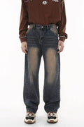 Wide Leg Men's Jeans with Pockets - Hovatok