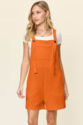 Double Take Full Size Texture Sleeveless Romper - Hovatok