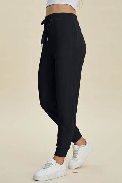 Basic Bae Full Size Air Scuba Drawstring High Waist Joggers - Hovatok