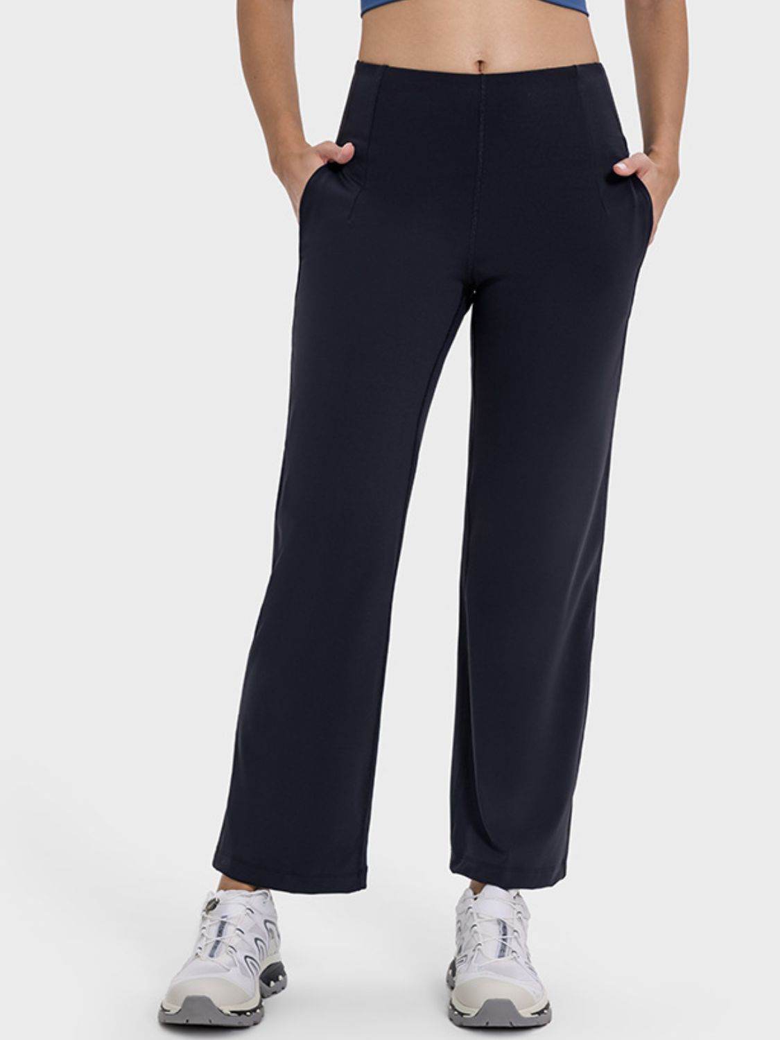 Millennia Pocketed High Waist Active Pants - Hovatok