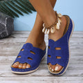 Open-Toe Cutout Sandals - Hovatok