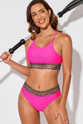 Leopard Contrast Bikini Set - Hovatok