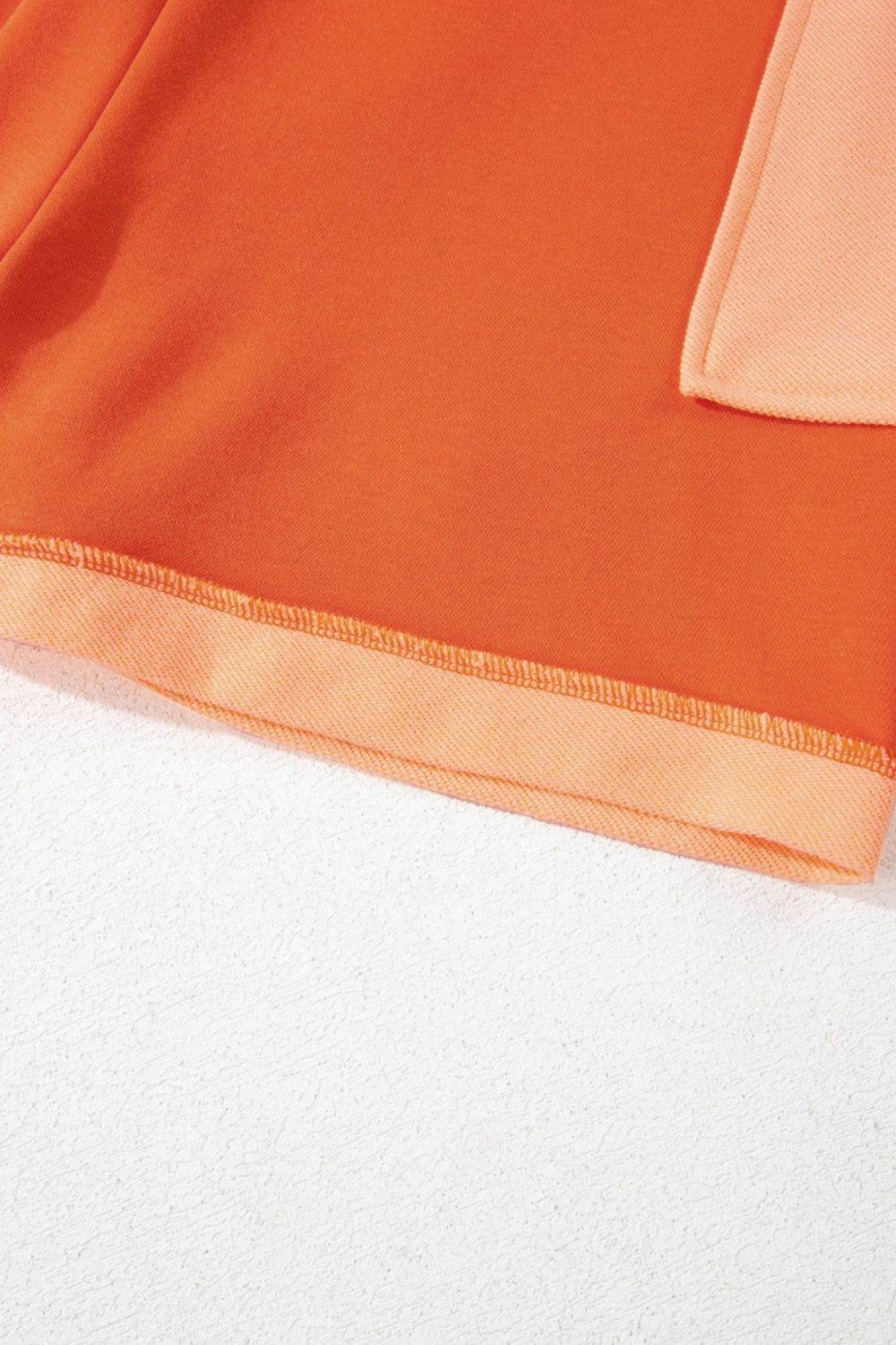 Two-Tone Short Sleeve V Neck Patched Pocket Romper - Hovatok