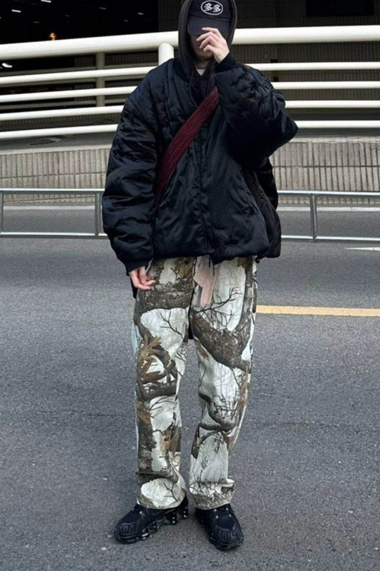 Men's Printed Straight Leg Jeans - Hovatok