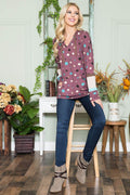 Celeste Full Size Polka Dot Drawstring Hoodie - Hovatok