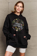Simply Love Simply Love Full Size CREATE HAPPINESS Graphic Hoodie - Hovatok