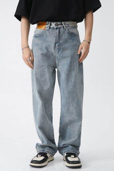 Wide Leg Jeans with Pockets - Hovatok