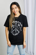 mineB Full Size Butterfly Graphic Tee Shirt - Hovatok