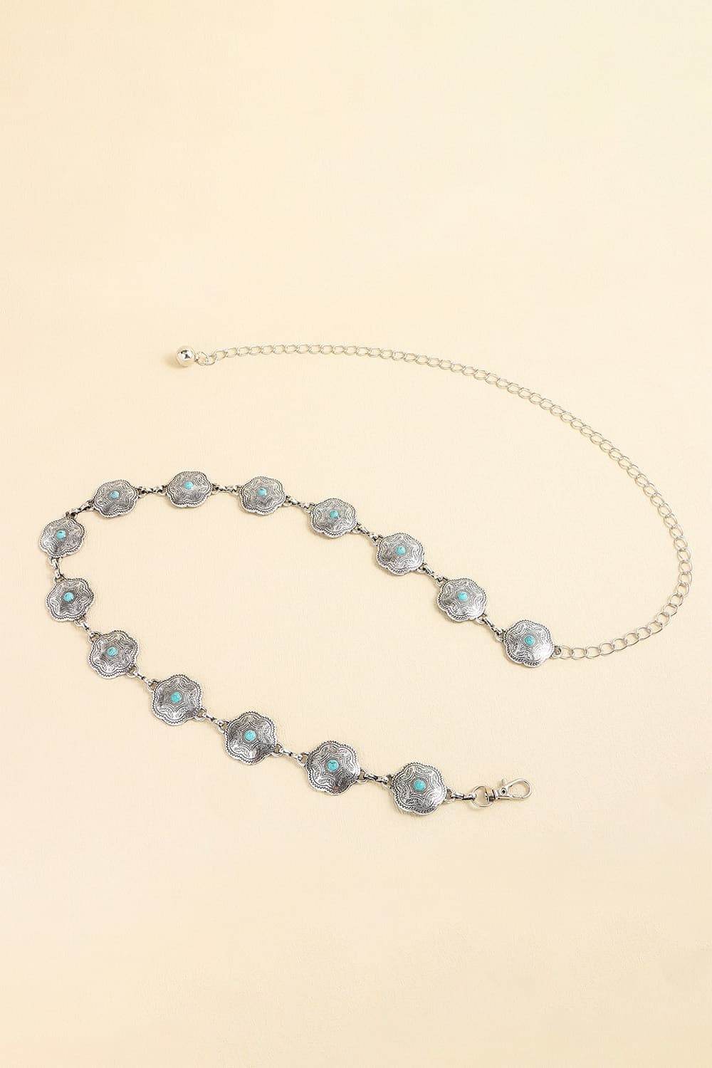 Vintage Turquoise Alloy Belt - Hovatok