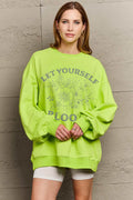 Simply Love Simply Love Full Size LET YOURSELF BLOOM Graphic Sweatshirt - Hovatok