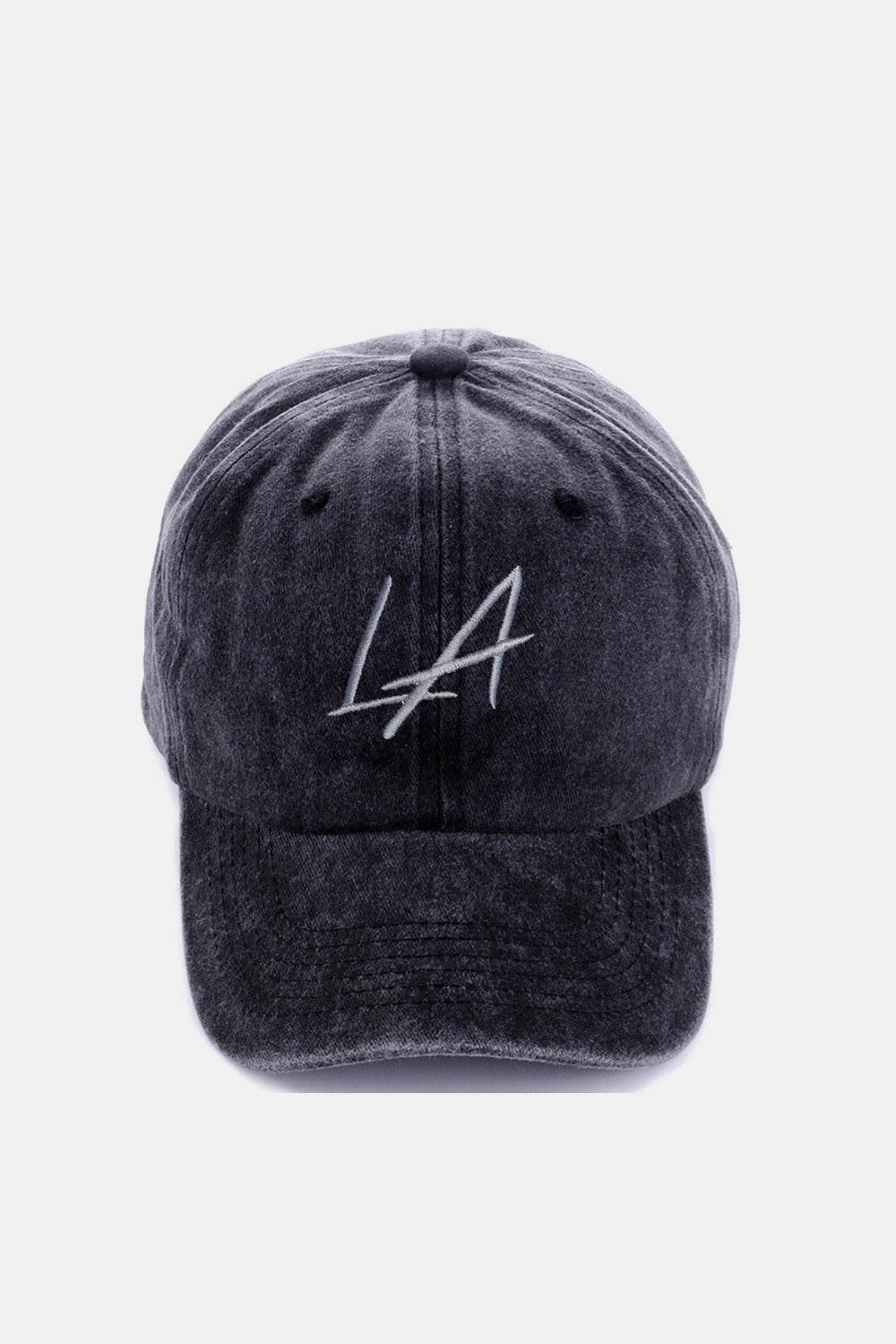 Zenana Washed Embroidered City Baseball Cap - Hovatok