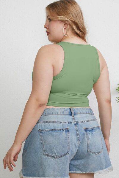 Basic Bae Full Size Round Neck Slim Tank - Hovatok