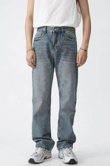 Mid Rise Men's Jeans with Pockets - Hovatok