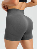 High Waist Active Shorts - Hovatok