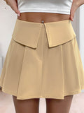 Perfee Pleated High Rise Shorts - Hovatok