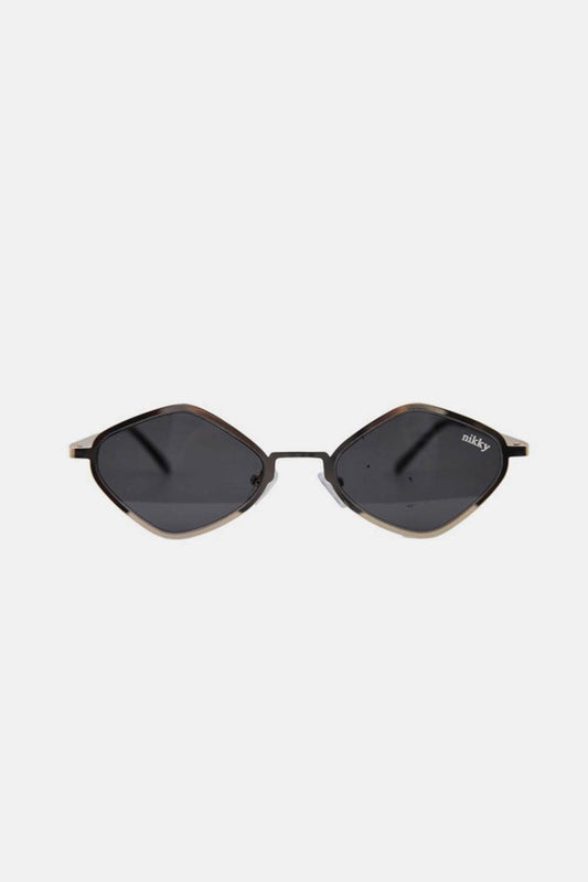 Nicole Lee USA Metal Frame Geometric Sunglasses - Hovatok