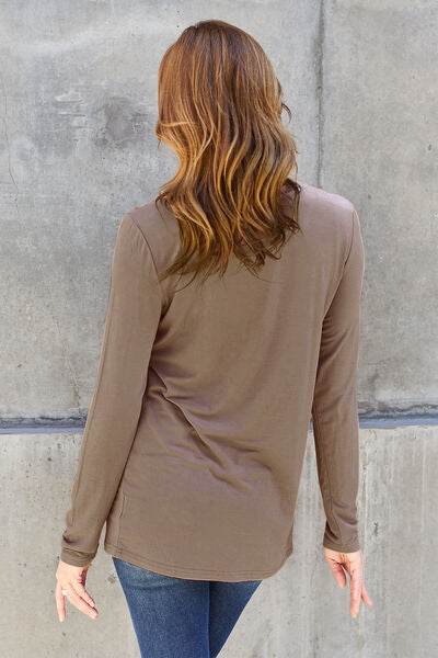 Basic Bae Full Size Round Neck Long Sleeve Top - Hovatok