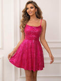 Sequin Tie Back Cami Dress - Hovatok