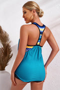 Chevron Stripe Racerback Swim Tank - Hovatok