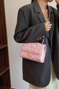 Raw Hem Denim Crossbody Bag - Hovatok