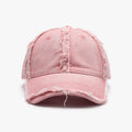 Raw Hem Cotton Baseball Cap - Hovatok