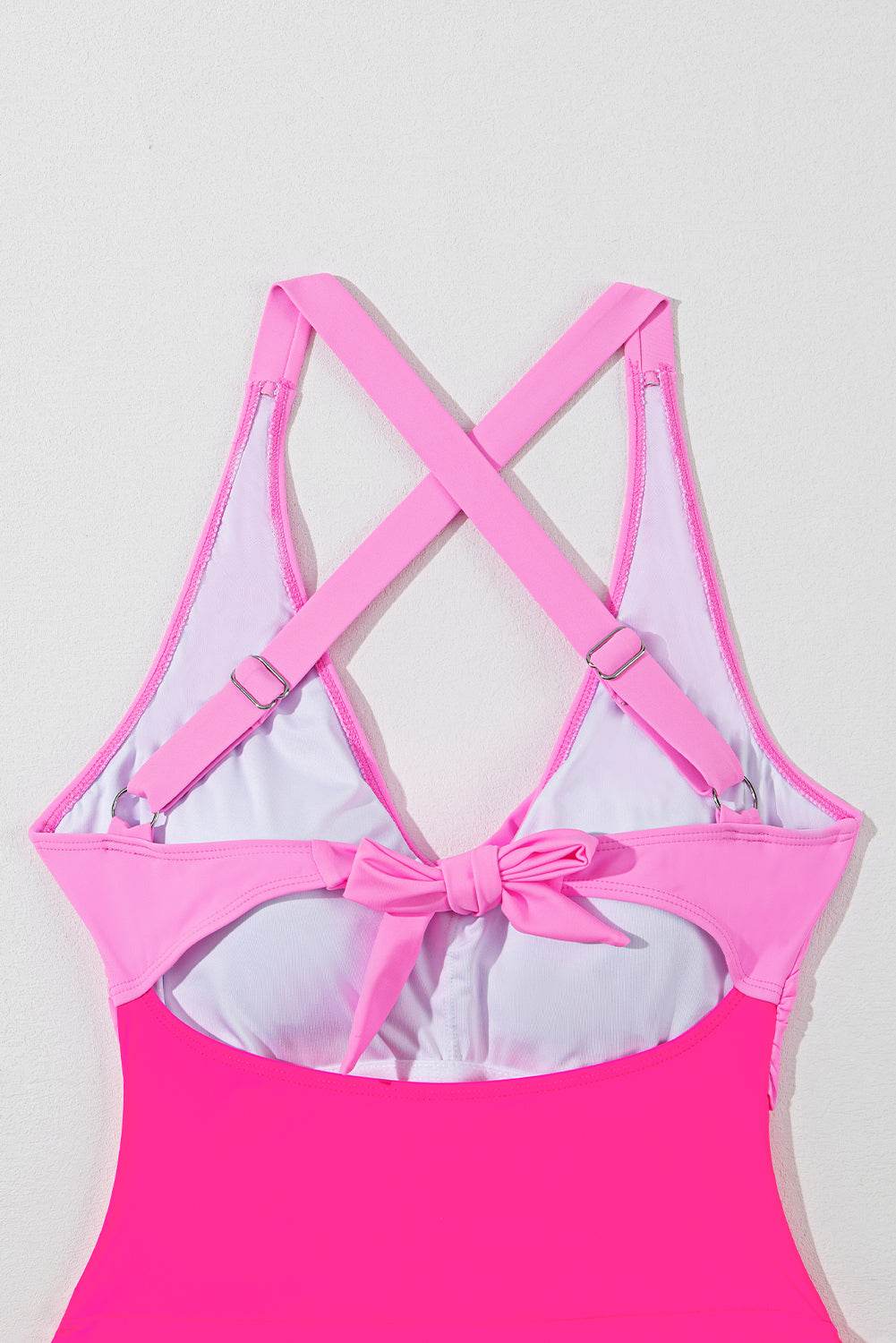 Crisscross V-Neck One-Piece Swimwear - Hovatok