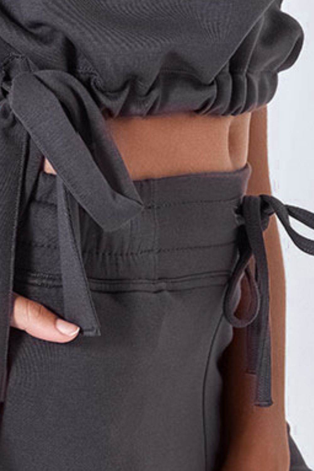 Drawstring Solid Color Shorts with Pockets - Hovatok