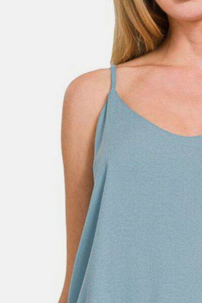 Zenana Two Layered Spaghetti Strap Cami - Hovatok