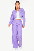 American Bazi High Waist Distressed Wide Leg Jeans - Hovatok
