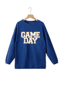 GAME DAY Round Neck Long Sleeve Sweatshirt - Hovatok