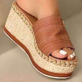 PU Leather Open Toe Sandals - Hovatok