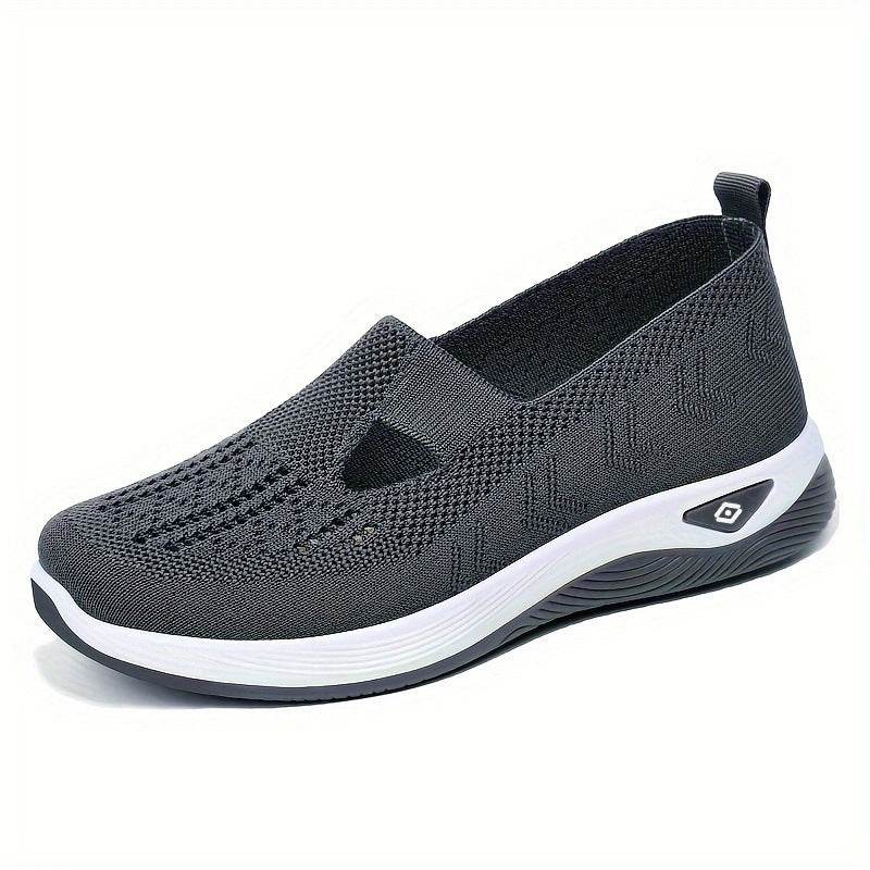 Breathable Mesh Round Toe Wedge Sneakers - Hovatok