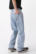 Mid Rise Baggy Jeans with Pockets - Hovatok
