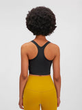 Millennia Scoop Neck Active Tank with Detachable Chest Pads - Hovatok