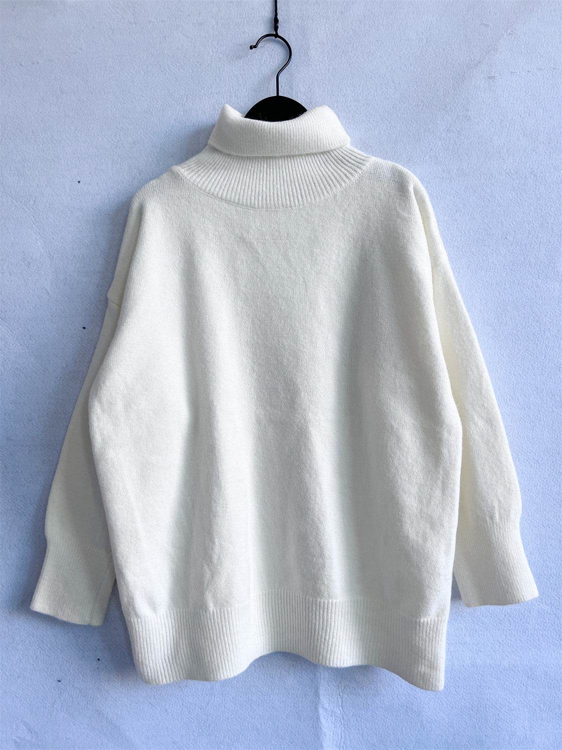 Turtleneck Long Sleeve Sweater - Hovatok