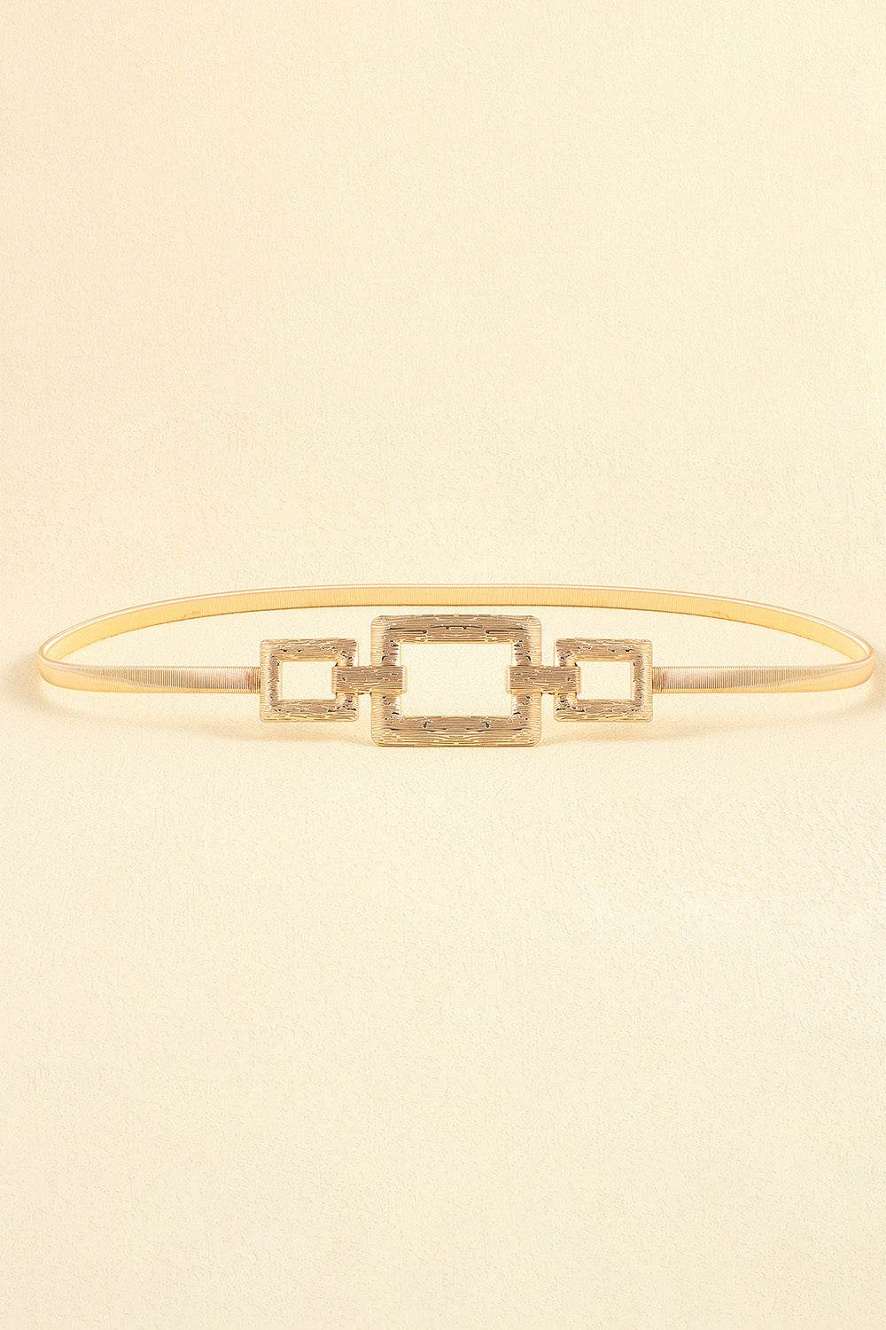 Square Shape Zinc Alloy Buckle Iron Belt - Hovatok