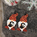 Point Hat Gnome Wooden Dangle Earrings - Hovatok