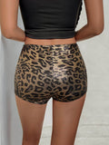 Leopard Mid-Rise Waist Shorts - Hovatok