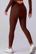 High Waist Active Leggings with Pockets - Hovatok