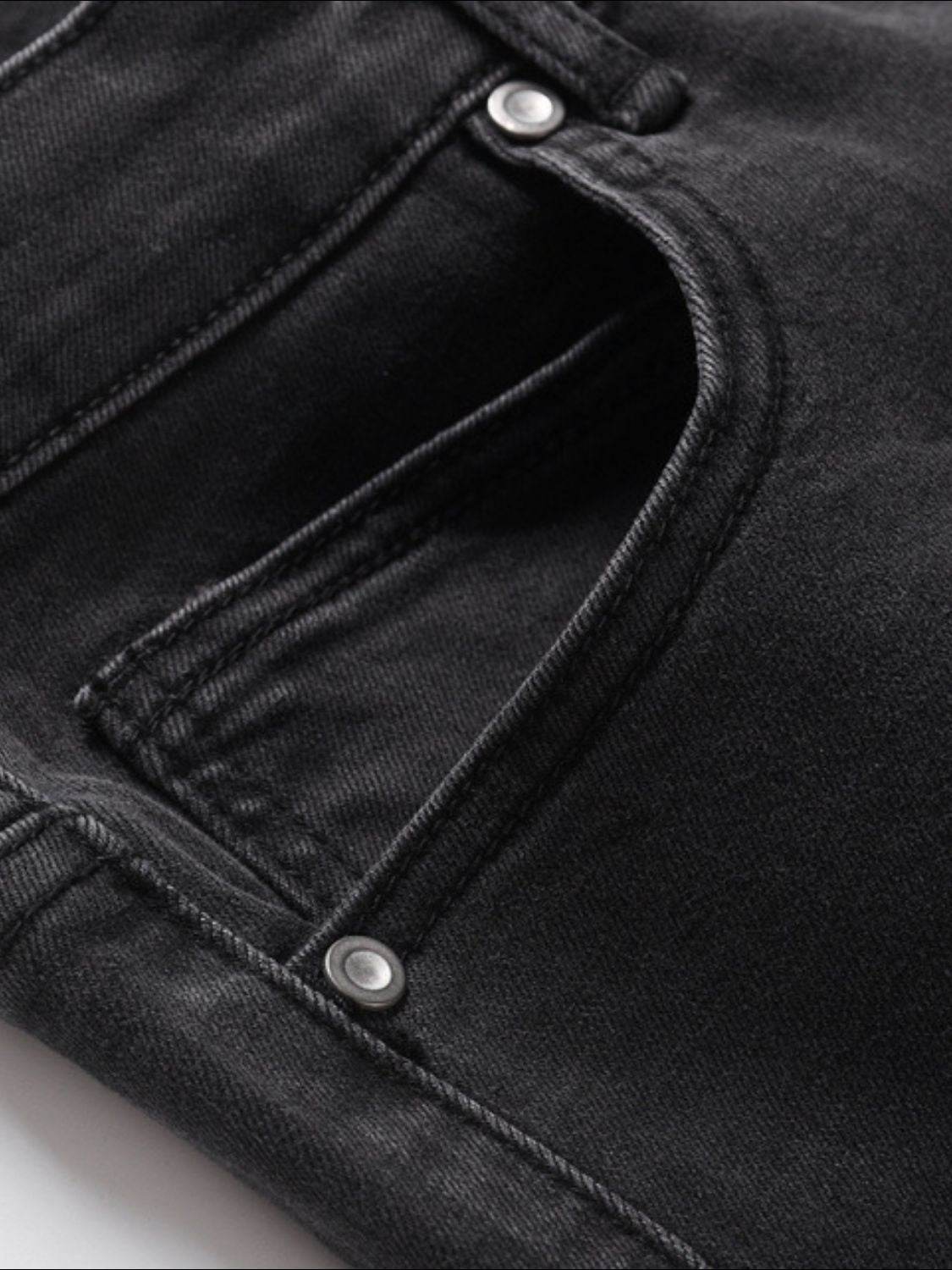 Men's Washed Bootcut Jeans - Hovatok