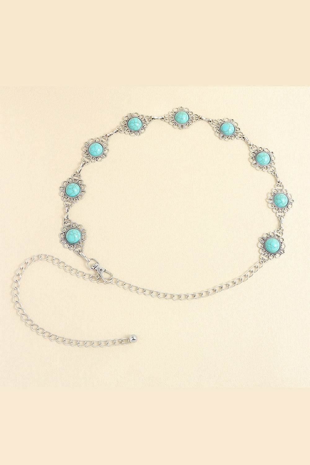 Vintage Turquoise Alloy Belt - Hovatok