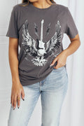 mineB Full Size Eagle Graphic Tee Shirt - Hovatok