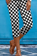 Checkered Skinny Capris - Hovatok